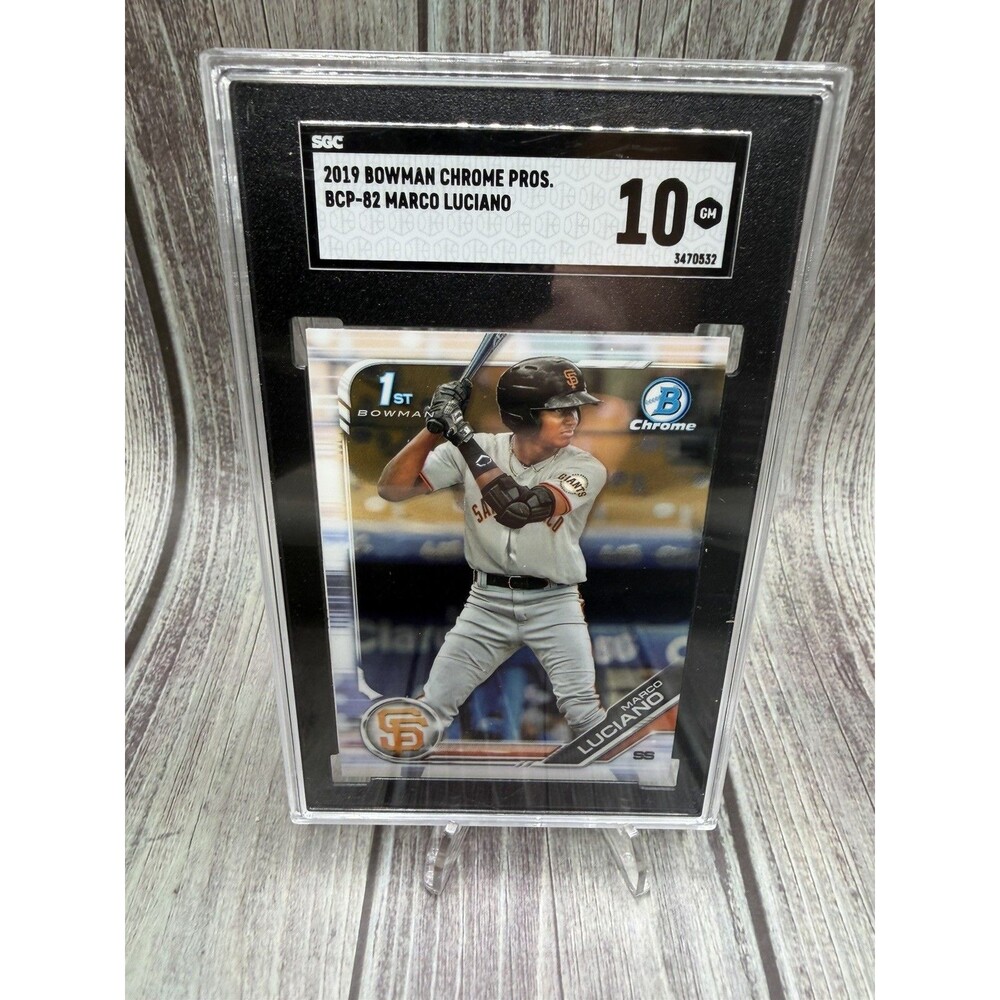 2019 Marco Luciano Bowman Prospect Chrome 1st bowman SGC gem mint 10